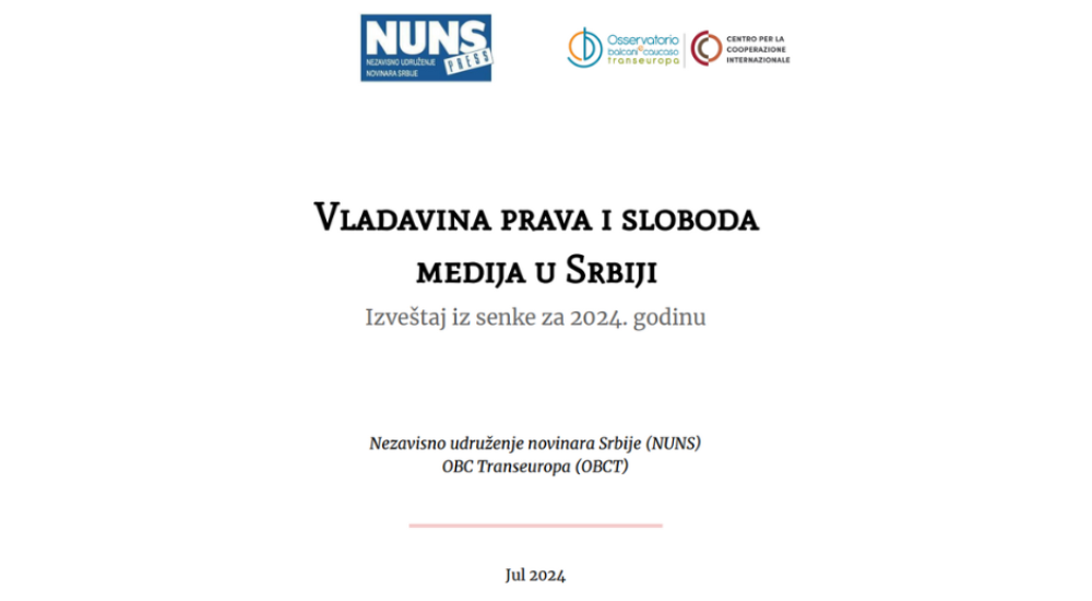 NUNS i OBCT – Vladavina prava i sloboda medija u Srbiji: Izveštaj iz senke