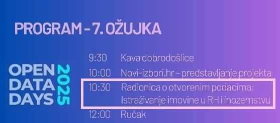 Radionica HND-a i portala Oštro: Pronađi skrivenu imovinu u otvorenim podacima