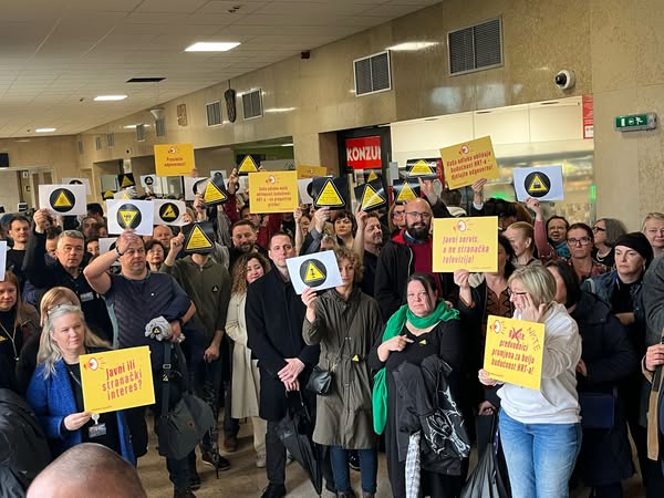 HRT workers rally: “HRT is not for sale – We’re determined to defend what public service should be”