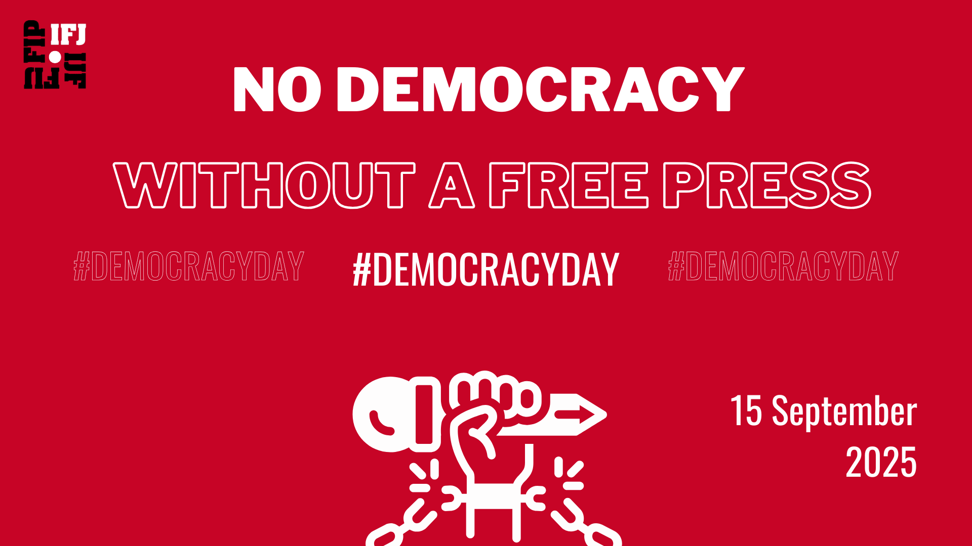 International Day of Democracy: IJAS – No democracy without a free press