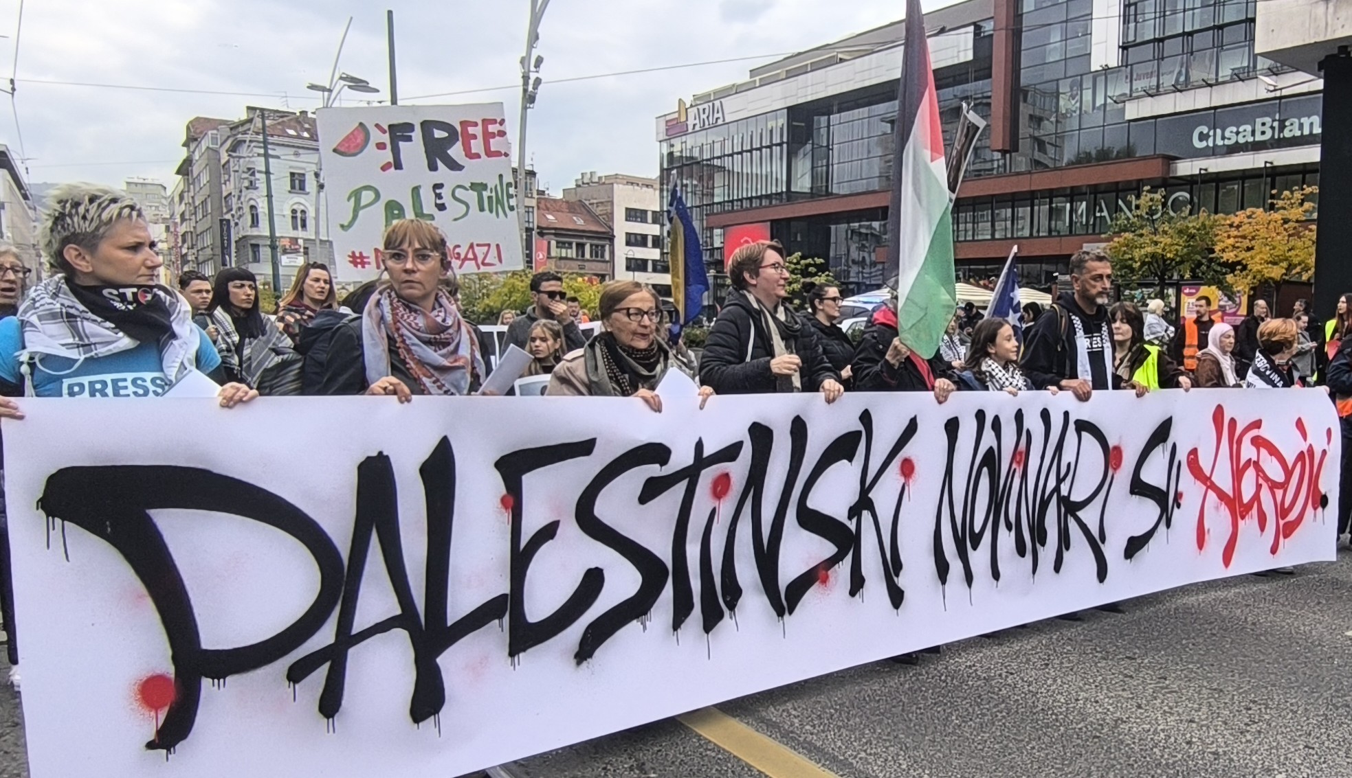 Sarajevo: Protest held “Bosnia and Herzegovina for a free Palestine”
