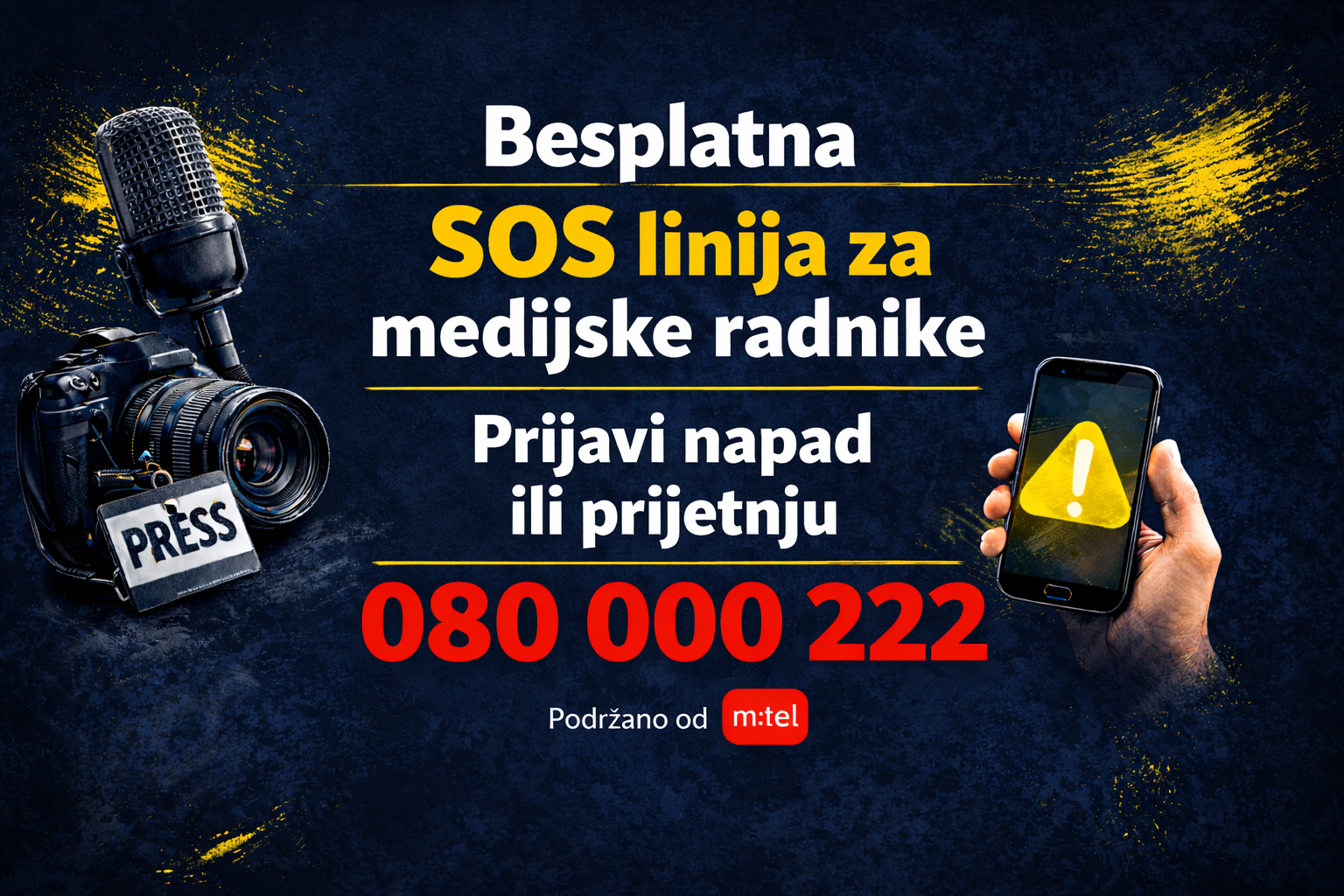 SOS Helpline for Journalists to Report Threats and Attacks