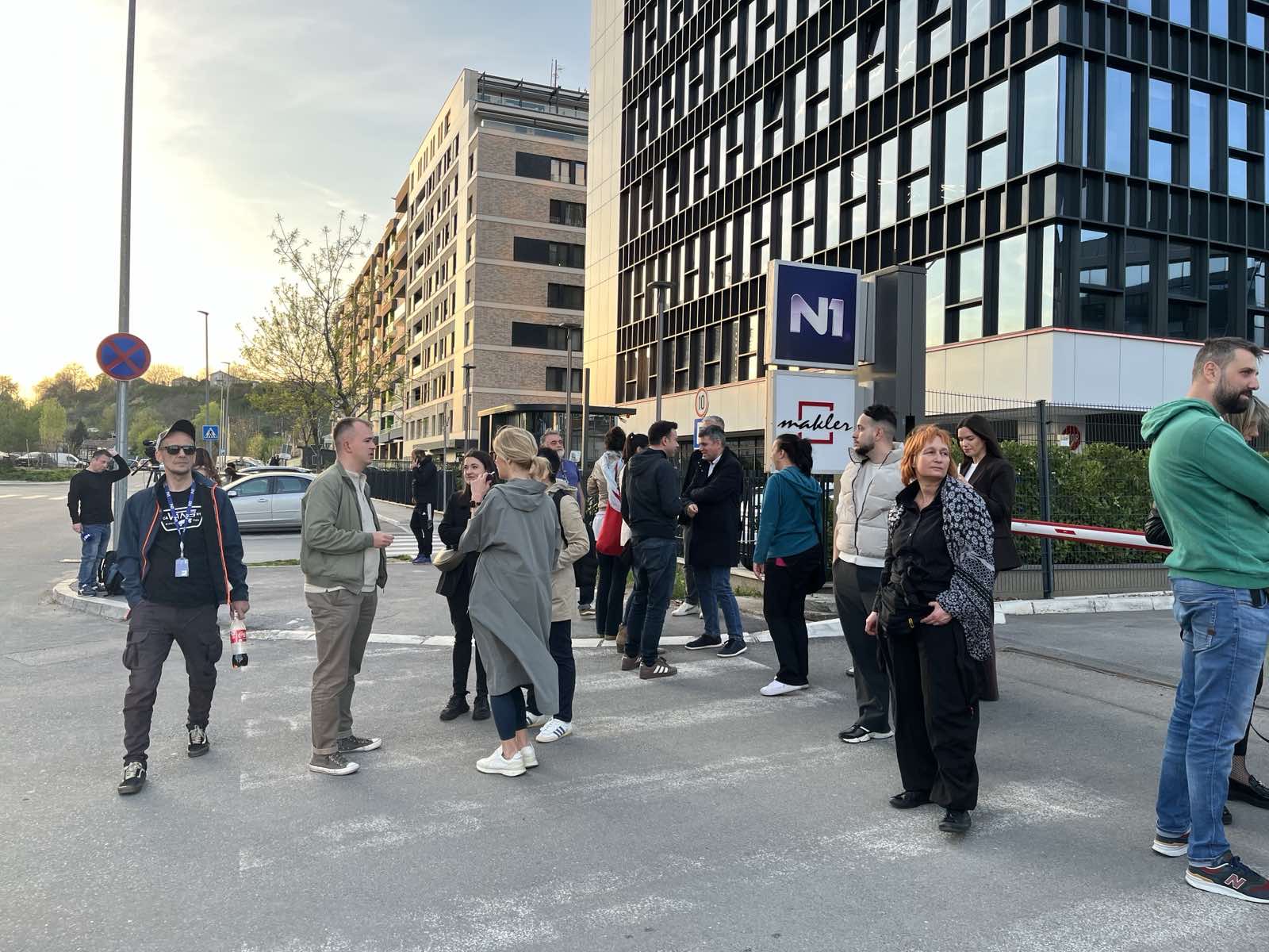 N1 staff gather outside station to voice concern over Igor Bozic’s removal