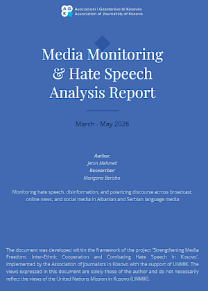 Media and Hate Speech Monitoring Report – 2026
